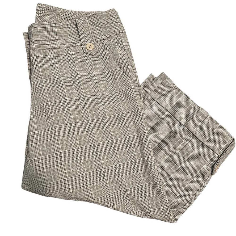 Ellemenno Plaid Capri Dress Pants
